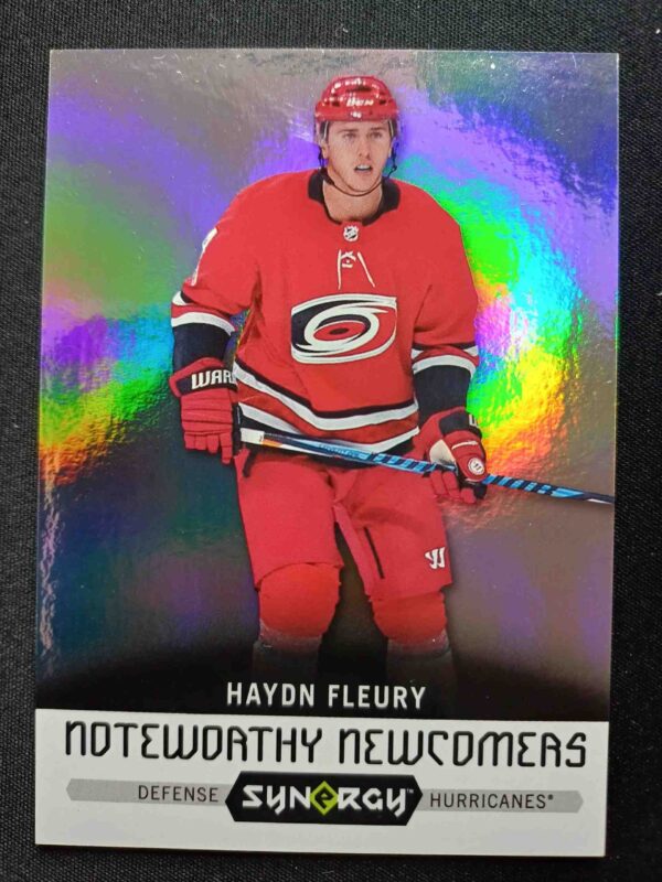 2017/2018 Upper Deck Synergy Noteworthy Newcomers NN-03 Haydn Fleury Inzert