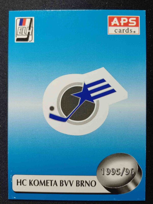 1995/1996 APS Cards Base Logo HC Kometa Brno Inzert