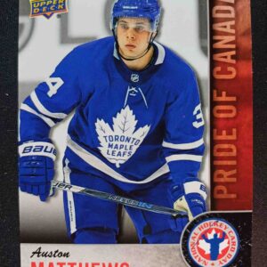 2018 Upper Deck National Hockey Card Day Pride of Canada CAN-10 Auston Matthews Inzert
