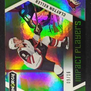 2017/2018 Upper Deck Synergy Impact Players Green IP-21 Clayton Keller Inzert 09/16