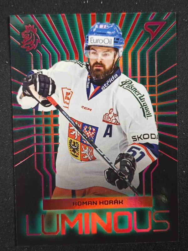 2024 Sportzoo Hokejové Česko Luminous Red LS-16 Roman Horák Inzert