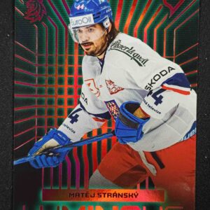 2024 Sportzoo Hokejové Česko Luminous Red LS-25 Matěj Stránský Inzert