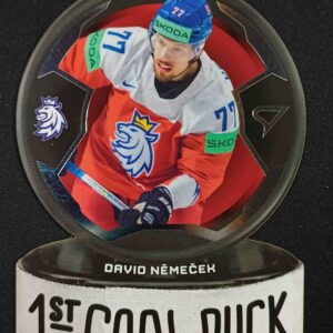 2024 Sportzoo Hokejové Česko 1st Goal Puck GP-06 David Němeček Inzert