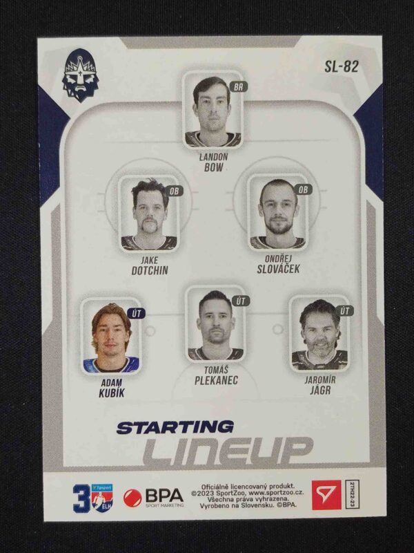 2022/2023 Sportzoo Serie 2 Starting Lineup SL-82 Adam Kubík Inzert - Image 2