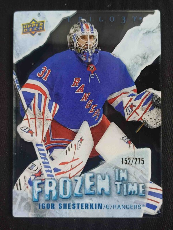 2022/2023 Upper Deck Trilogy Frozen in Time FT-IS Igor Shesterkin Inzert 152/275