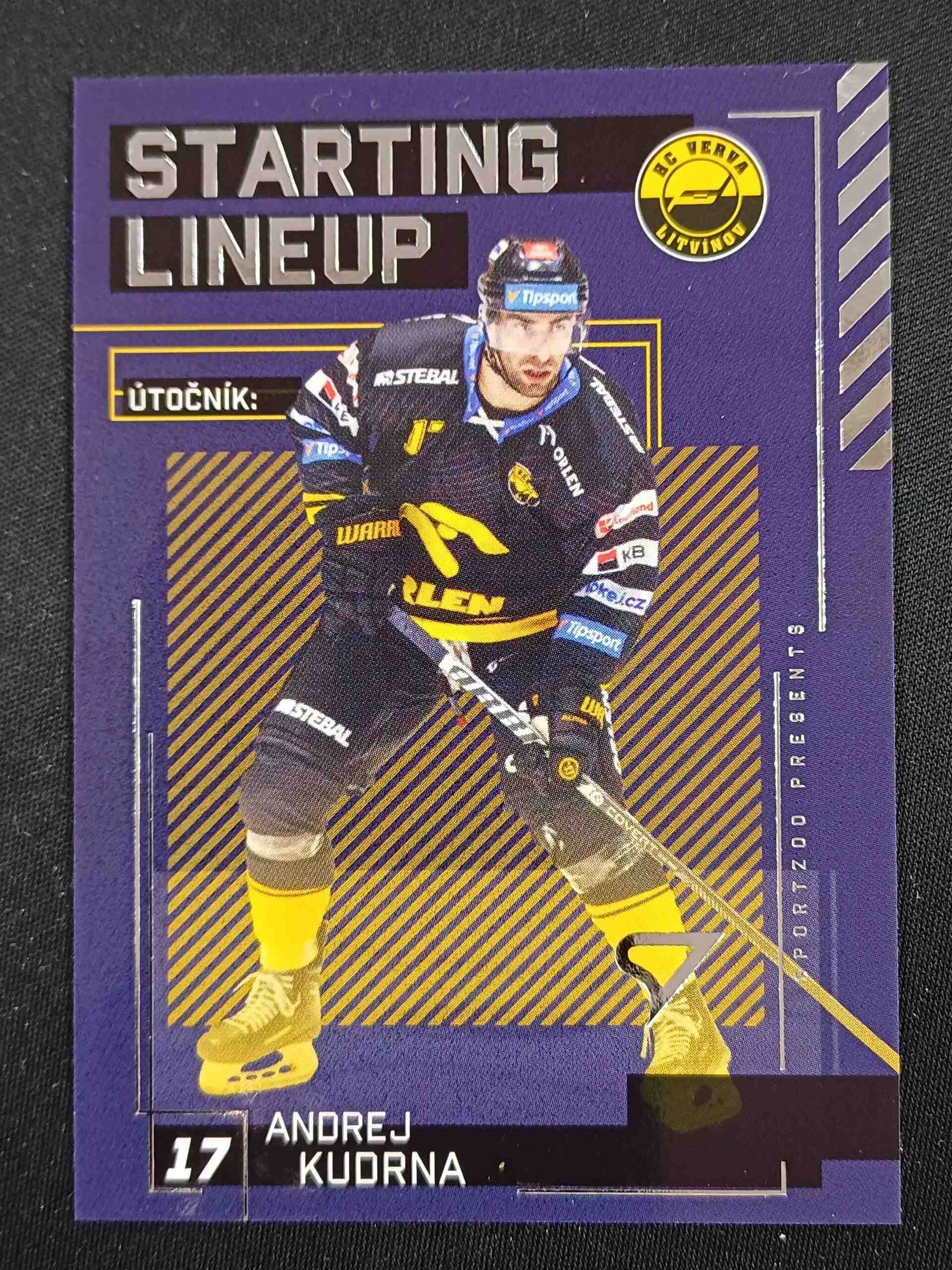 2023/2024 Sportzoo Serie 2 Starting Lineup SL-66 Andrej Kudrna Inzert