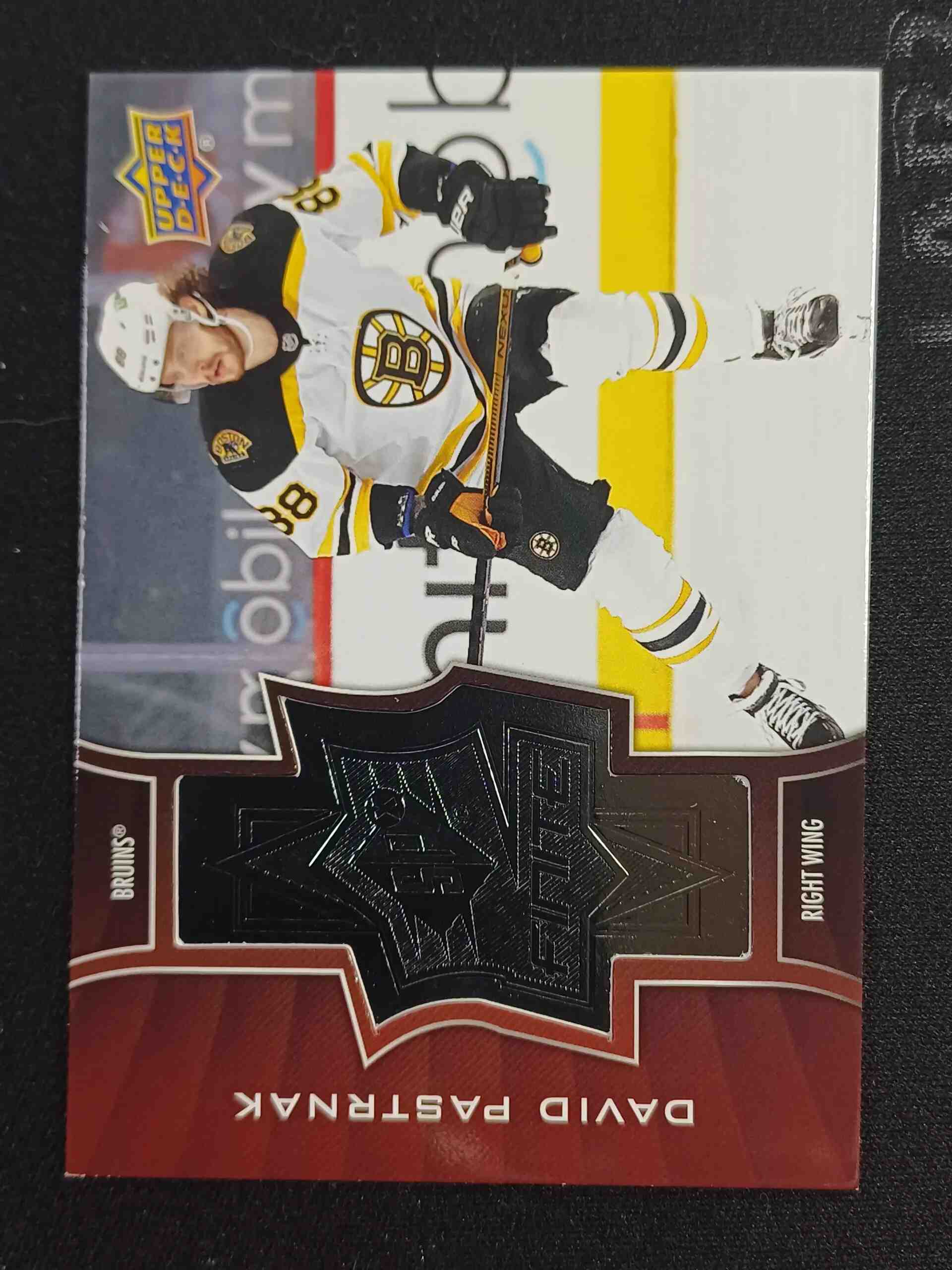 2020/2021 Upper Deck Extended SPx Finite SF-3 David Pastrňák Inzert 1938/2999
