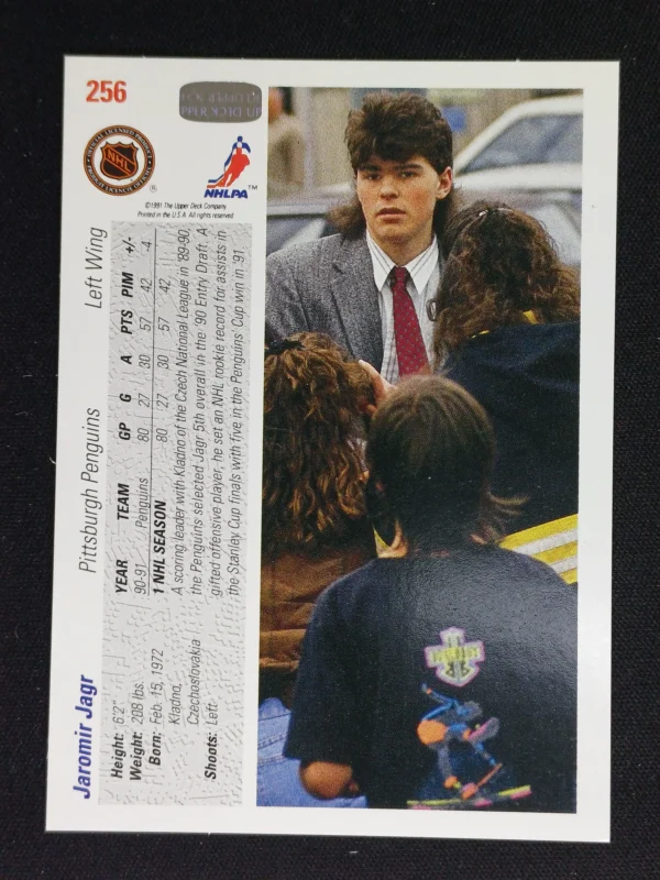 1991/1992 Upper Deck Series 1 Base 42 Jaromír Jágr - Image 2