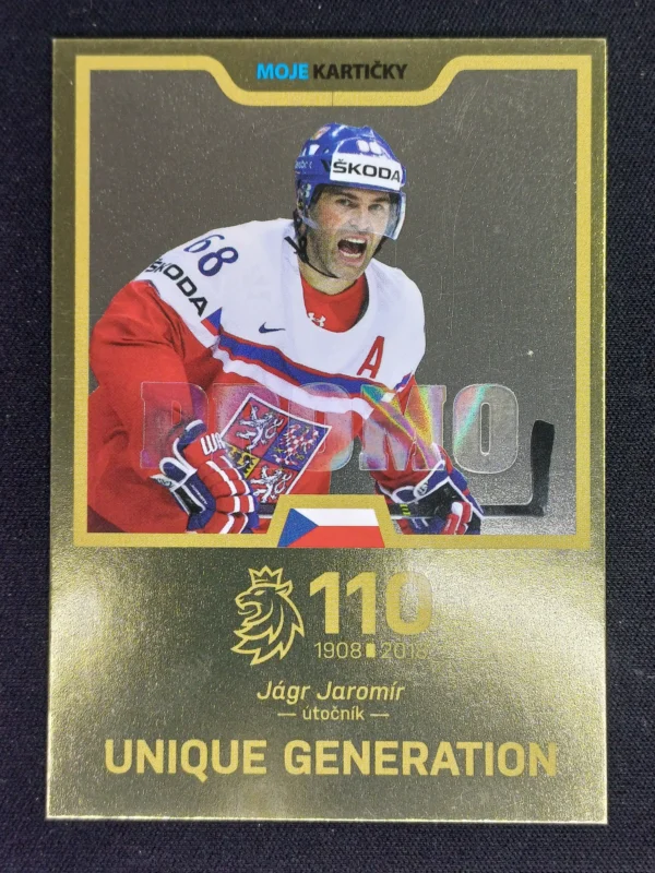 2018/2019 Moje Kartičky Reprezentace Unique Generation Promo UG-JJ Jaromír Jágr Inzert