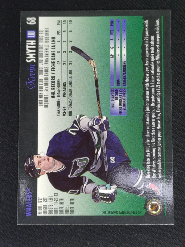 1994/1995 Topps OPC Premier Special Effects 68 Kevin Smyth Paralel - Image 2