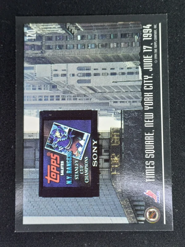 1994/1995 Topps OPC Premier Special Effects 120 1994 Stanley Cup Champions Paralel - Image 2