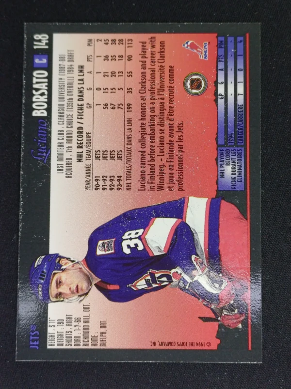 1994/1995 Topps OPC Premier Special Effects 148 Luciano Borsato Paralel - Image 2