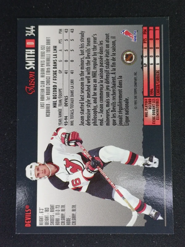 1994/1995 Topps OPC Premier Special Effects 344 Jason Smith Paralel - Image 2