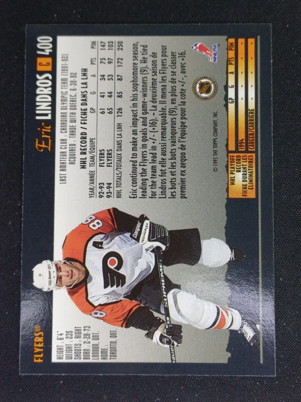 1994/1995 Topps OPC Premier Special Effects 400 Eric Lindros Paralel - Image 2