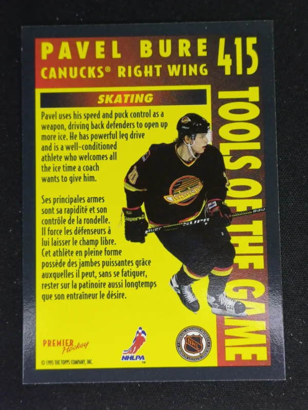 1994/1995 Topps OPC Premier Special Effects 415 Pavel Bure Paralel - Image 2