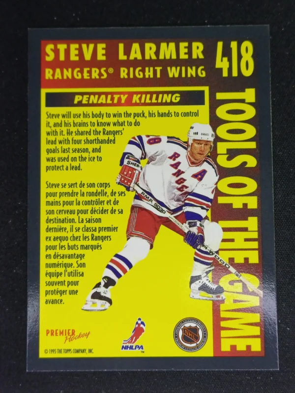 1994/1995 Topps OPC Premier Special Effects 418 Steve Larmer Paralel - Image 2