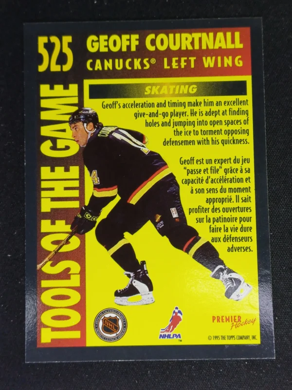 1994/1995 Topps OPC Premier Special Effects 525 Geoff Courtnall Paralel - Image 2
