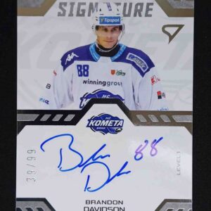 2024/2025 Sportzoo Serie 2 Authentic Signature Level 1 SL1-BD Brandon Davidson AUTO 39/99