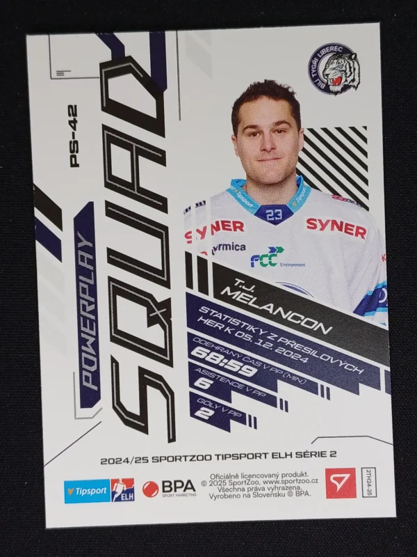 2024/2025 Sportzoo Serie 2 PowerPlay Squad PS-42 TJ. Melancon Inzert - Image 2