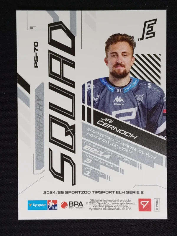 2024/2025 Sportzoo Serie 2 PowerPlay Squad PS-70 Jiří Černoch Inzert - Image 2