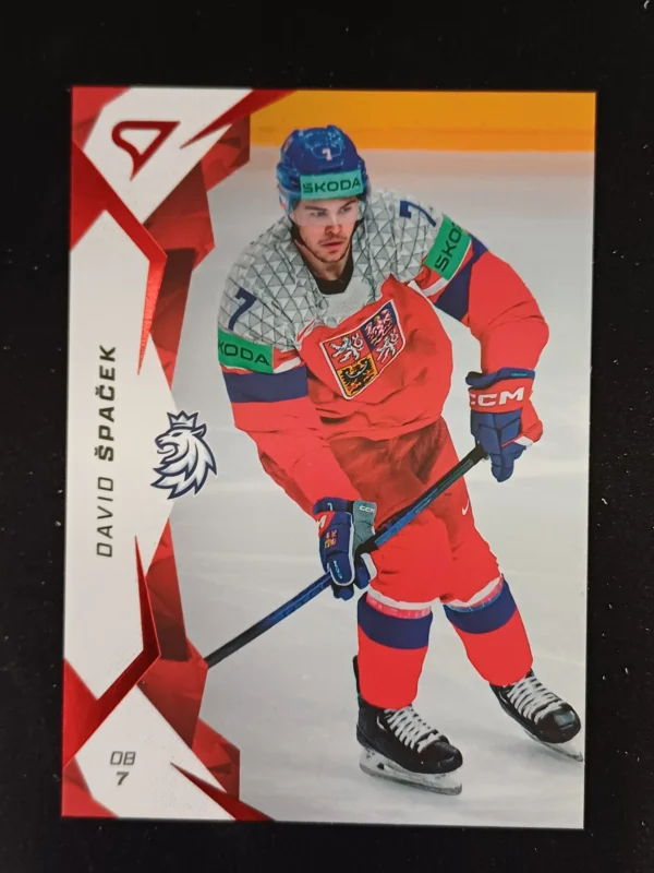 2025 Sportzoo Hokejové Česko Red 25 David Špaček Paralel