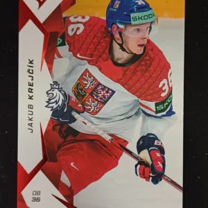 2025 Sportzoo Hokejové Česko Red 18 jakub Krejčík Paralel