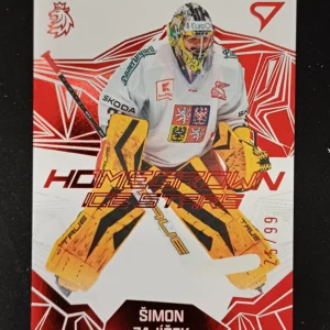 2025 Sportzoo Hokejové Česko Homegrown Ice Stars Red HS-03 Šimon Zajíček Inzert 25/99