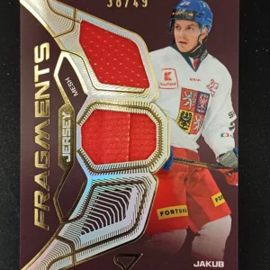 2025 Sportzoo Hokejové Česko Jersey Fragments JF-JG Jakub Galvas Jersey 38/49