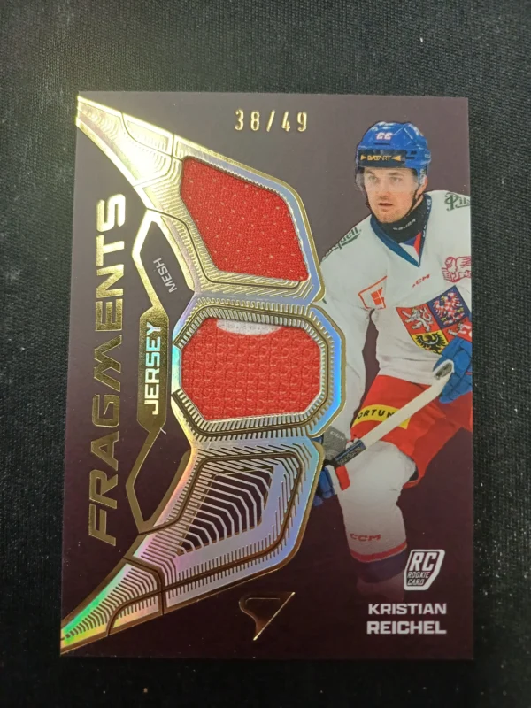 2025 Sportzoo Hokejové Česko Jersey Fragments JF-KR Kristian Reichel Jersey 38/49