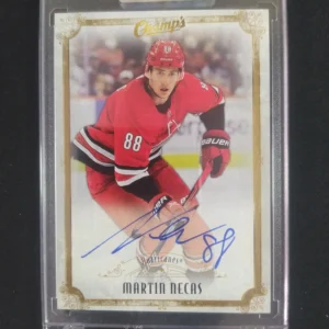 2021/2022 Upper Deck Clear Cut Champs C-MN Martin Necas AUTO
