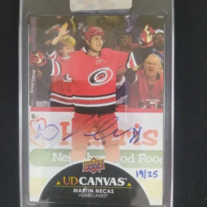 2021/2022 Upper Deck Clear Cut Canvas CS-MN Martin Necas AUTO 19/25