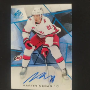 2021/2022 Upper Deck SPGU Base 37 Martin Necas AUTO