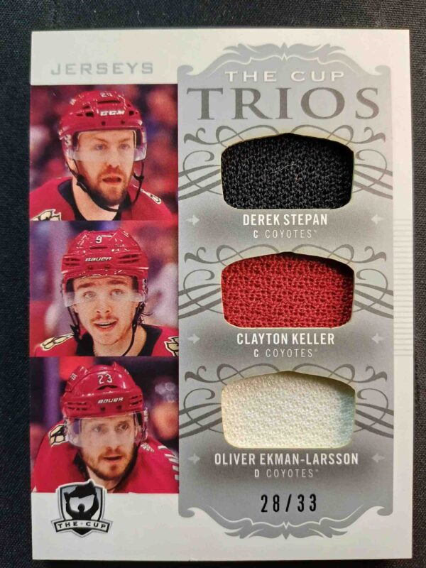 2018/2019 Upper Deck The Cup Trios C3-ARI Clayton Keller Jersey 28/33