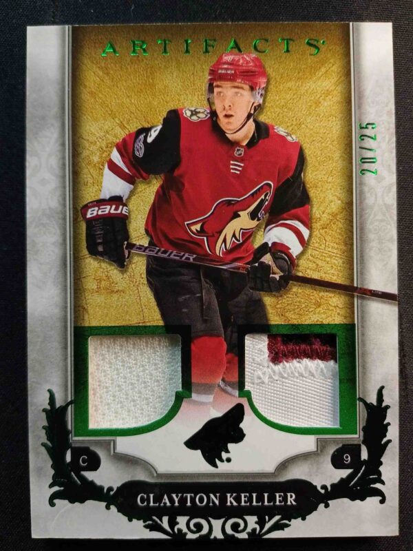 2018/2019 Upper Deck Artifacts Emerald Patch 113 Clayton Keller Patch 20/25