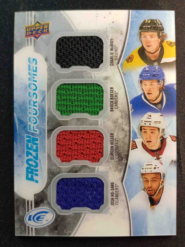 2017/2018 Upper Deck ICE Frozen Foursomes F4-RC1 Clayton Keller Jersey