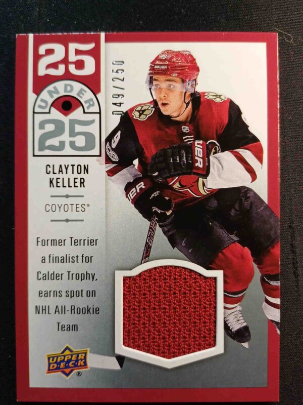 2018/2019 Upper Deck Series 1 25U25 U25-21 Clayton Keller Jersey 049/250
