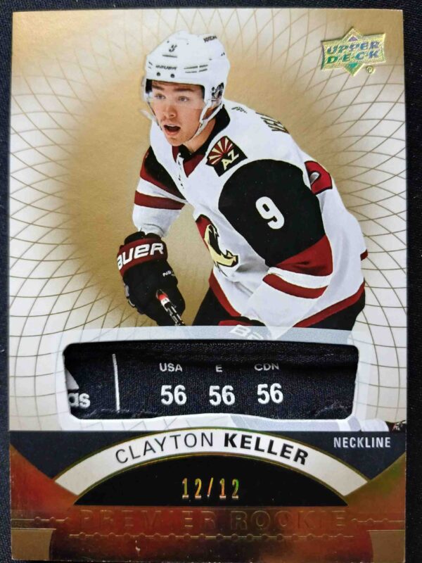 2017/2018 Upper Deck Premier Premier Rookie Neckline 92 Clayton Keller Patch 12/25