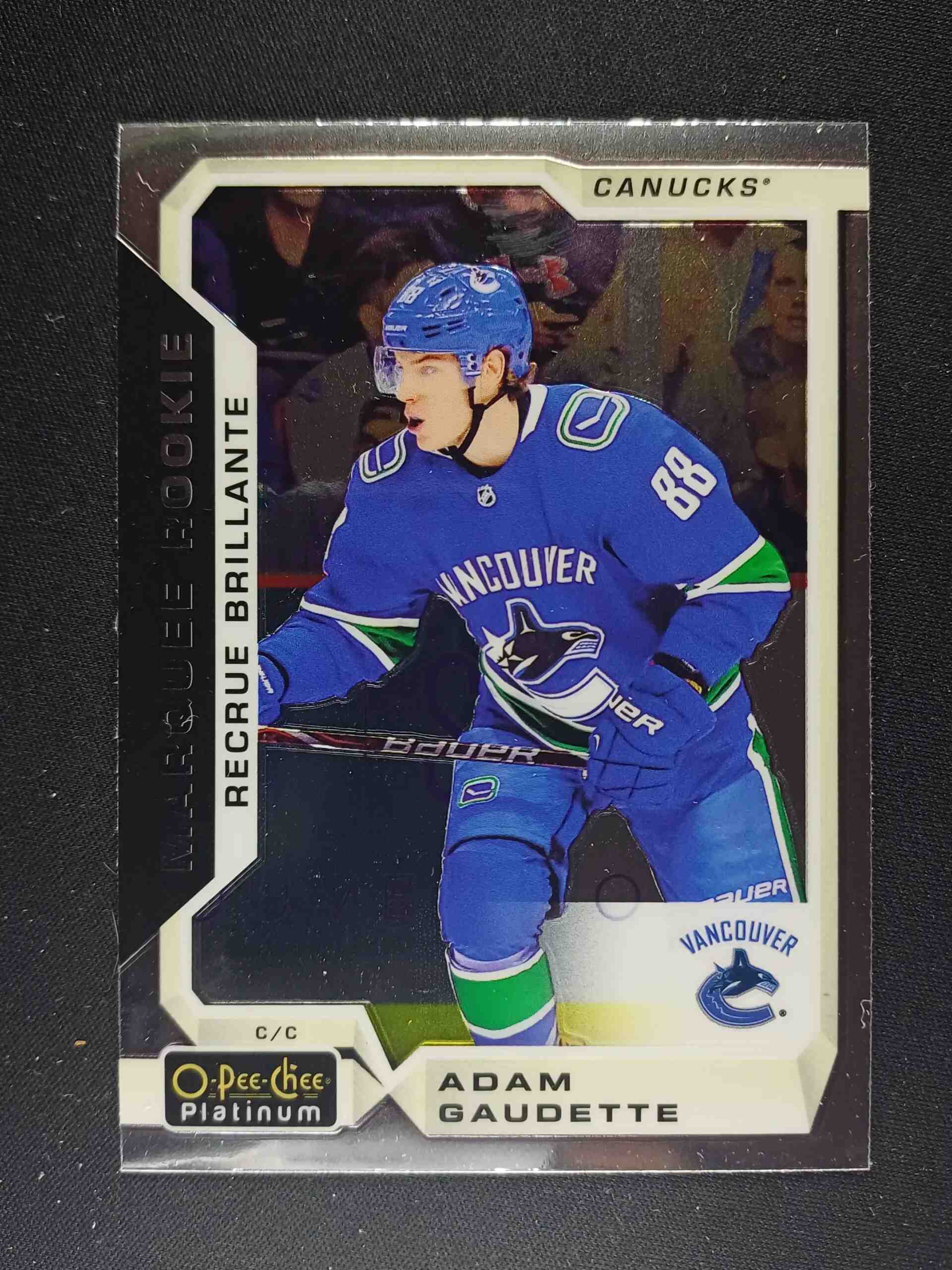 2018/2019 Upper Deck OPC Platinum Marquee Rookie 193 Adam Gaudette