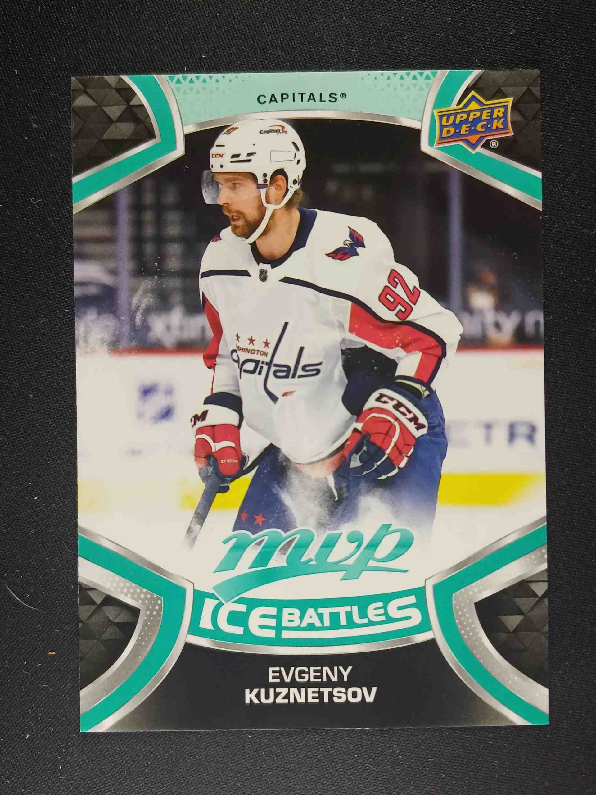 2021/2022 Upper Deck MVP Ice Battles 82 Evgeny Kuznetsov Paralel