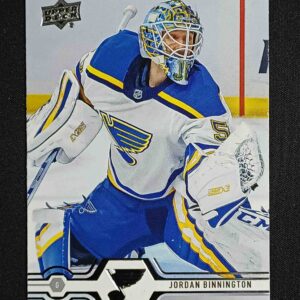 2019/2020 Upper Deck Series 1 Base 123 Jordan Binnington