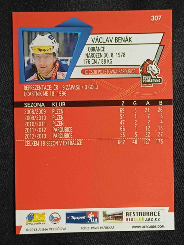 2013/2014 OFS Plus Base 307 Václav Benák - Image 2
