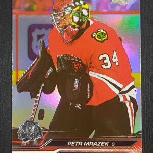 2023/2024 Upper Deck Series 1 Silver Foil 40 Petr Mrázek Paralel