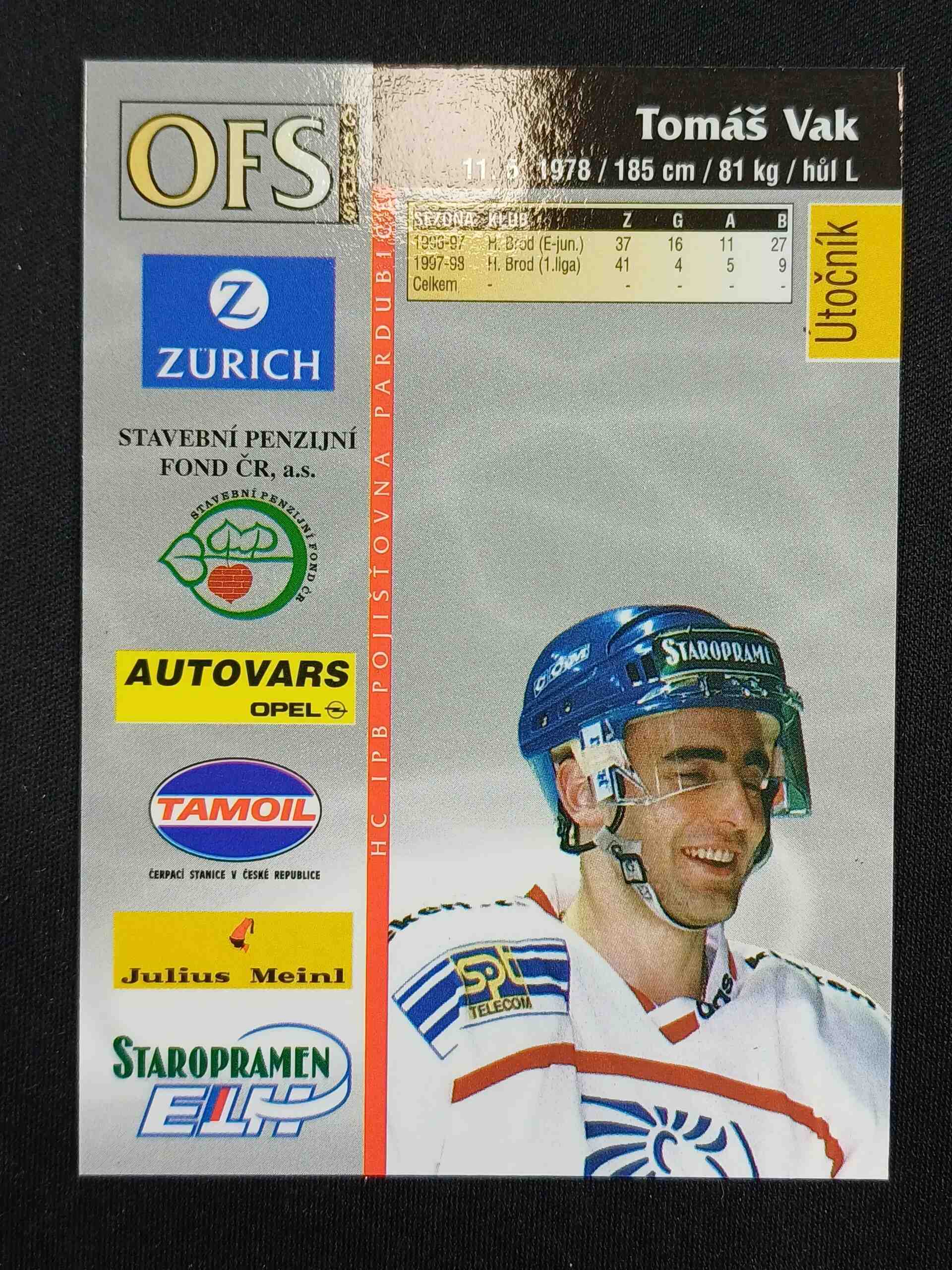 1998/1999 OFS Serie 2 Base 382 Tomáš Vak - Obrázek 2
