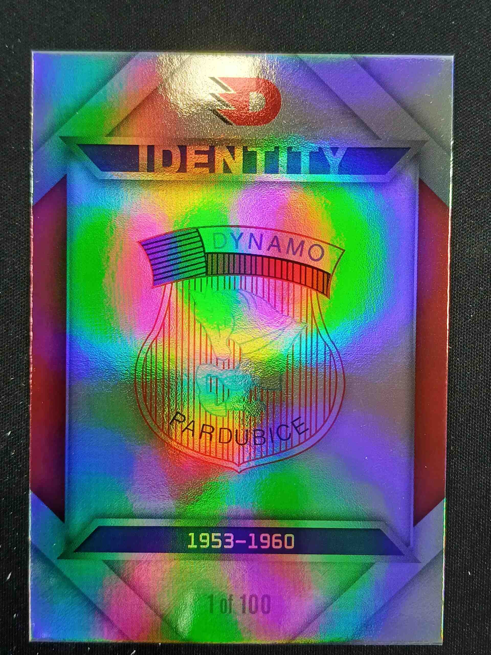 2024 Moje Kartičky Dynamo 100 Logo Identity Rainbow 5 Paralel /100