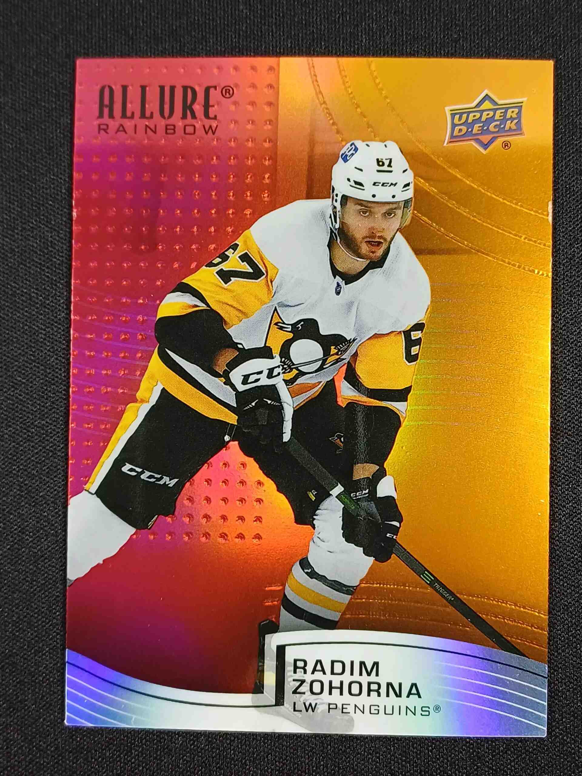 2021/2022 Upper Deck Allure Color Flow - Red Orange R-38 Radim Zohorna Paralel