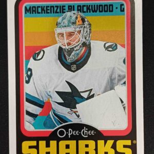 2024/2025 Upper Deck O-Pee-Chee Retro 291 Mackenzie Blackwood Paralel