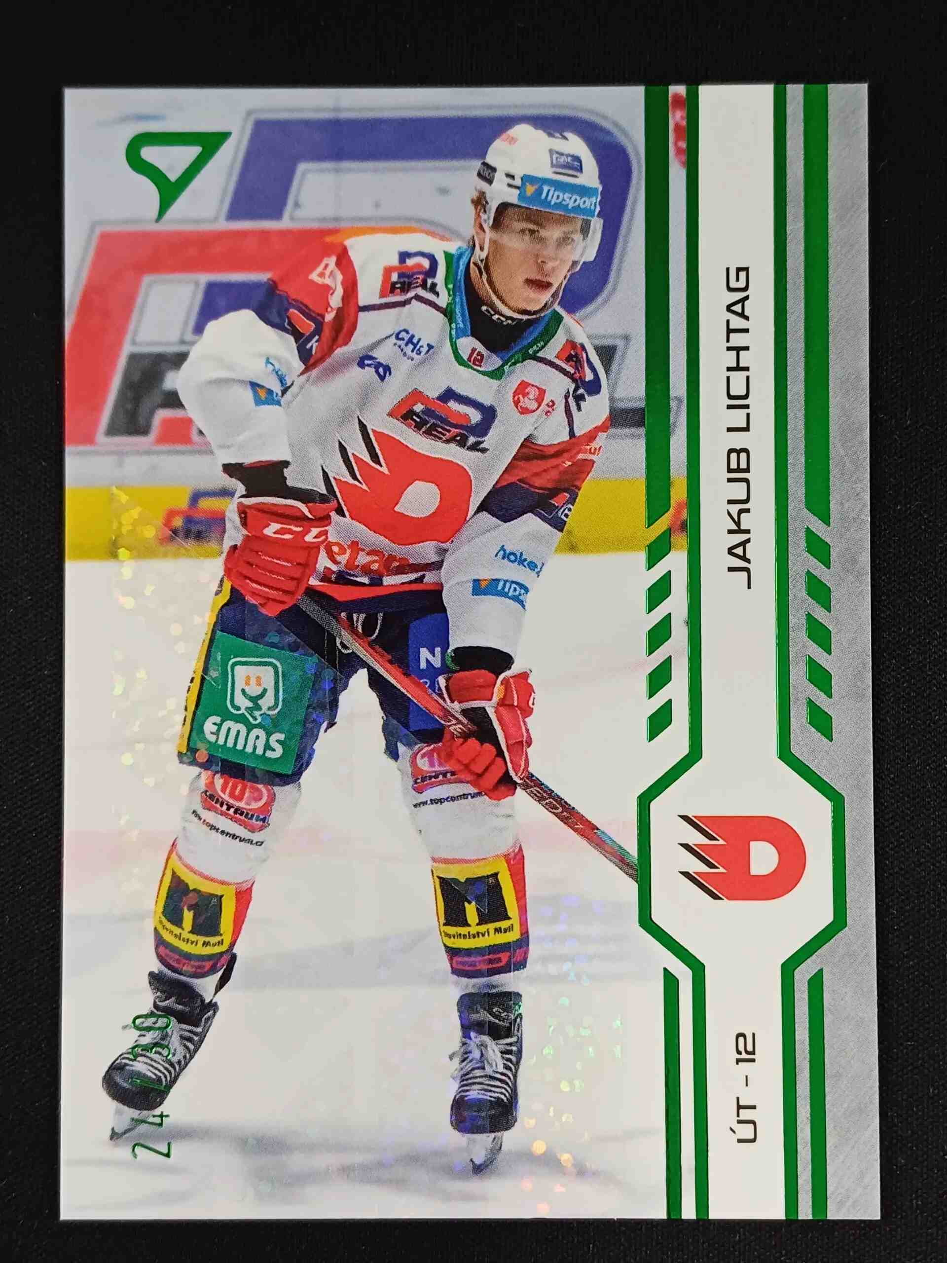 2024/2025 Sportzoo Serie 2 Green Glitter 265 Jakub Lichtag Paralel 24/30