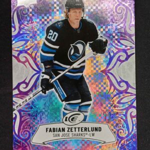 2024/2025 Upper Deck ICE Purple 68 Fabian Zetterlund Paralel