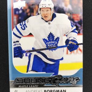 2017/2018 Upper Deck Series 1 Young Guns 229 Andreas Borgman Inzert