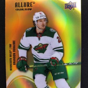 2022/2023 Upper Deck Allure Color Flow - Orange Yellow SF-17 Brandon Duhaime Paralel